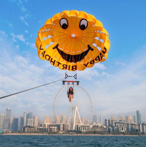 Birthday Parasailing Parachute in Dubai